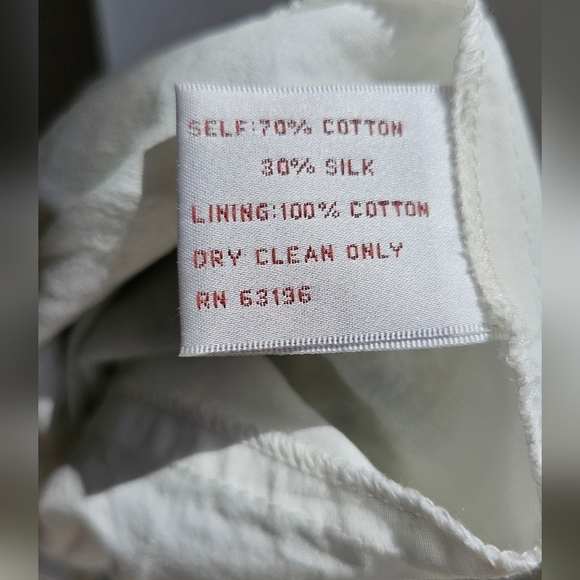 SUZI CHIN Strapless Corset Green and White Silk Dress Ruched Size M 10 - Picture 12 of 12